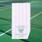 Serviette De Plage Dernier Swing Avant Le Cercle Retro Tennis Bach