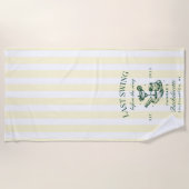 Serviette De Plage Dernier Swing Avant Le Ring Pickleball Bach Weeken (Devant)