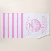 Serviette De Plage Dernier Toast Capricieux sur la Côte Rose (Devant)