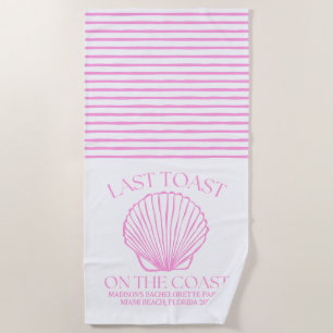 Serviette De Plage Dernier Toast Fantaisiste sur la Côte Rose