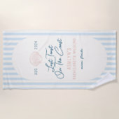 Serviette De Plage Dernier Toast Sur La Côte Bachelorette Beach (Devant)