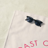 Serviette De Plage Dernier Toast Sur La Côte Beach Bachelorette Party (En situation)