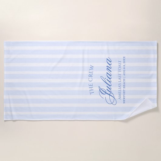 Serviette De Plage Dernier toast sur la côte | L'Équipage (Devant)