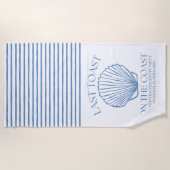 Serviette De Plage Dernière Toast Whimsique sur la Côte (Devant)