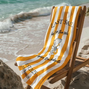 Serviette De Plage Dernière Voile Avant le Voile Citron Jaune Naust