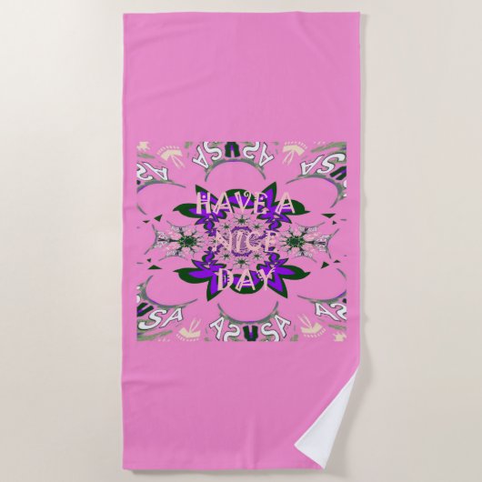 Serviette De Plage Dernières Avoir une belle journée lumineuse (Devant)