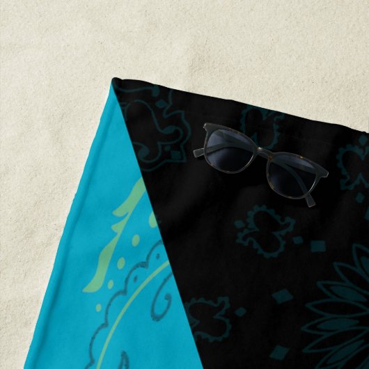 Serviette de plage des Bahamas (En situation)