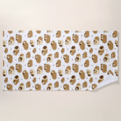 Serviette de plage des Cochons de Guinée mignonne (Devant)