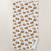Serviette de plage des Cochons de Guinée mignonne (Devant)