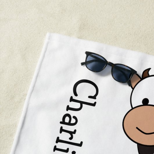 Serviette de plage des enfants faits sur commande (En situation)