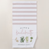 Serviette De Plage Désert Boho Enterrement de Vie de Jeune Fille Pers (Devant)