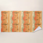 Serviette De Plage Desert Cactus Southwest Design Beach Towne (Devant)