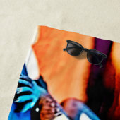 Serviette De Plage Desert Dragon Lizard Design (En situation)