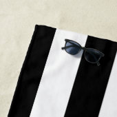 Serviette De Plage Design Ancre noir trié (En situation)