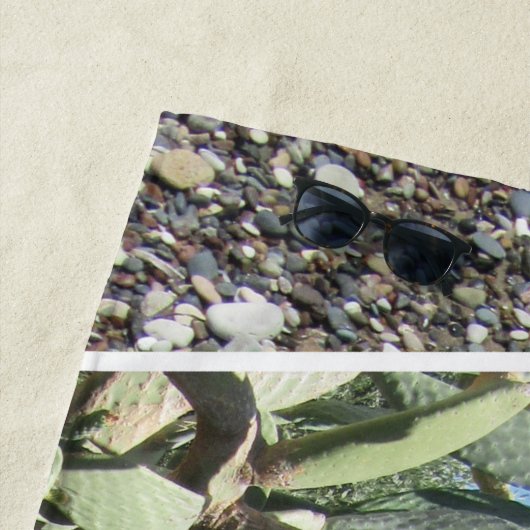 Serviette De Plage Design de collage méditerranéen (En situation)