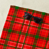 Serviette De Plage Design de Motif de Noël Tartan rouge