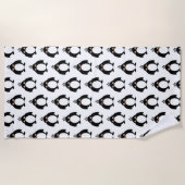Serviette De Plage Design de pingouin (Devant)