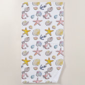 Serviette De Plage Design de plage simple et agréable (Devant)