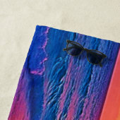 Serviette De Plage Design de rêve de plage Sunset Vibrant (En situation)