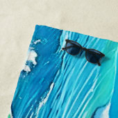 Serviette De Plage Design de scène rocheuse côtière (En situation)