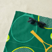 Serviette De Plage Design de tennis (En situation)
