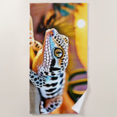 Serviette De Plage Design du désert de Leopard Gecko (Devant)