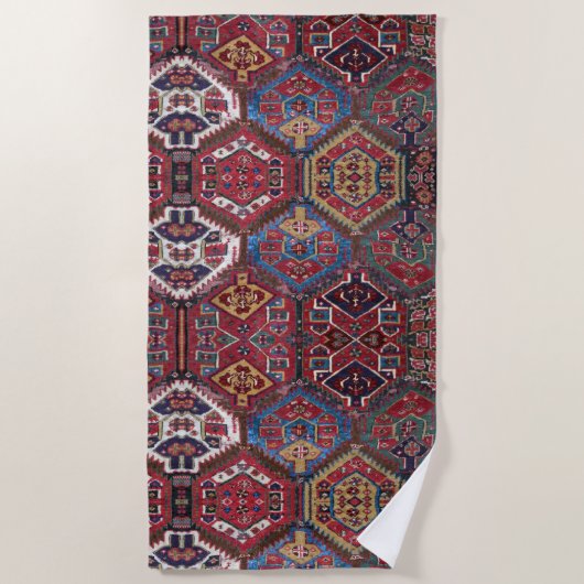 Serviette de plage design en tapis oriental (Devant)