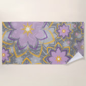 Serviette De Plage Design floral 10 (Devant)