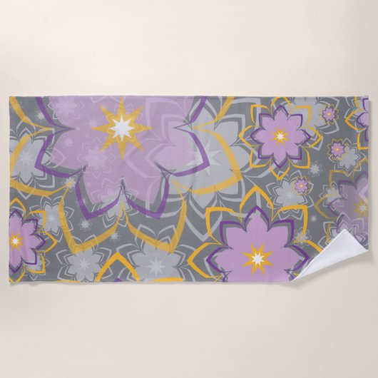 Serviette De Plage Design floral 10 (Devant)