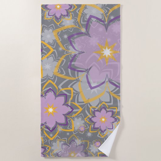 Serviette De Plage Design floral 10 (Devant)