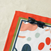 Serviette De Plage Design floral tout simplement amusant (En situation)