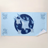 Serviette De Plage Design graphique Manta Ray Lover (Devant)