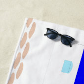 Serviette De Plage Design grec Ajouter un texte (En situation)