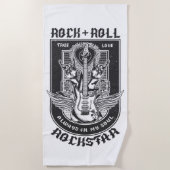 Serviette De Plage Design Guitar Rock (Devant)
