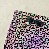 Serviette De Plage Design Iridescendant Leopard Series 6 (En situation)