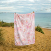 Serviette De Plage Design Motif élégant en fleur de cerisier