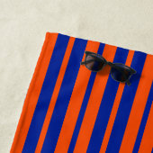 Serviette De Plage Design Motif Orange Blue (En situation)