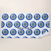 Serviette De Plage Design oeil grec juste ajouter du texte (Devant)