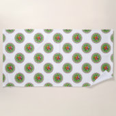 Serviette De Plage Design Otomi moderne (Devant)