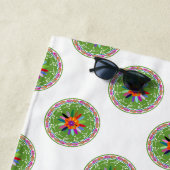 Serviette De Plage Design Otomi moderne (En situation)
