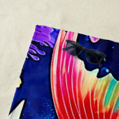 Serviette De Plage Design Rainbow Ocean Reef (En situation)