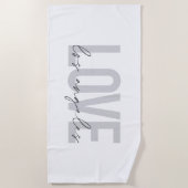 Serviette De Plage Design urbain, simple et moderne de Love Los Angel (Devant)