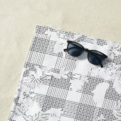 Serviette De Plage Design vertical vingt-sept (En situation)