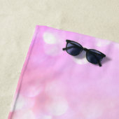 Serviette De Plage Design Yoga Mama rose (En situation)