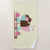 Serviette De Plage Desserts de crème glacée (Devant)