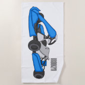 Serviette De Plage dessin animé de Kart racing (Devant)