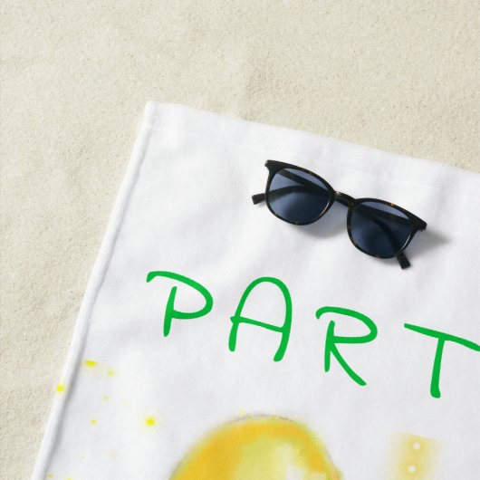 Serviette De Plage Dessin de fête de chats heureux - de mignons chats (En situation)