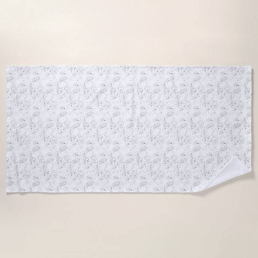 Serviette De Plage dessin décoratif deux (Devant)