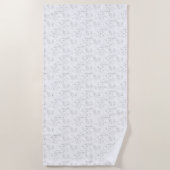 Serviette De Plage dessin décoratif deux (Devant)