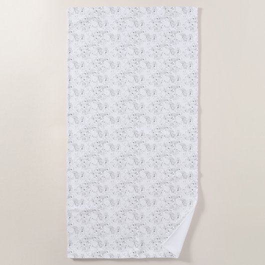 Serviette De Plage dessin décoratif deux (Devant)